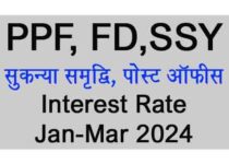 Post Office Small Savings Scheme Interest Rate Jan-Mar 2024